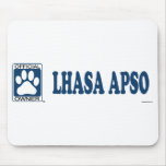 Lhasa Apso Blue Mouse Pad