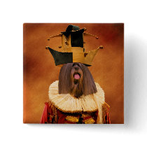Lhasa Apso Button Nobility Dogs Gift