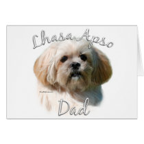 Lhasa Apso Dad 2 cards