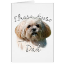 Lhasa Apso Dad 2 cards