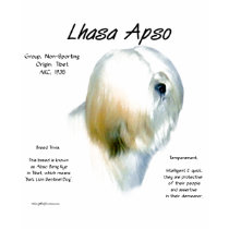 Lhasa Apso History Design t-shirts