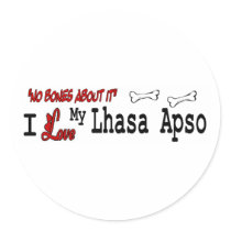 Lhasa Apso (I Love) Sticker