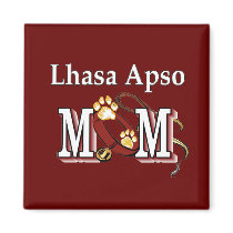 Lhasa Apso Mom Gifts magnets