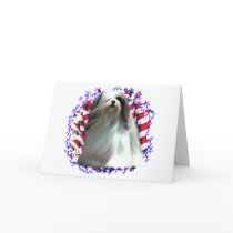 Lhasa Apso Patriot cards