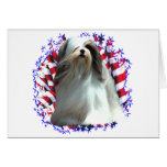 Lhasa Apso Patriot Greeting Cards