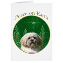 Lhasa Apso Peace Greeting Cards