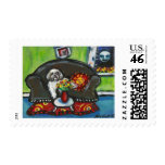 Lhasa Apso senses smiling moon postage