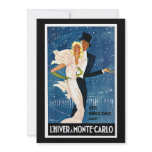 L'Hiver a Monte-Carlo Vintage Travel Advertisement