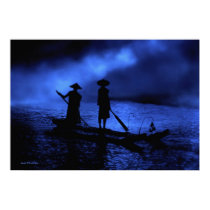 Li River Blue Poster posters