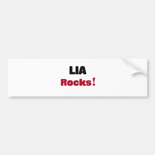 Lia Rocks Bumper Sticker