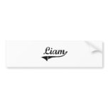 Liam Classic Style Name Bumper Stickers