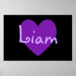 Liam in Purple posters