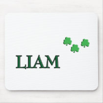 Liam Irish Name mousepads