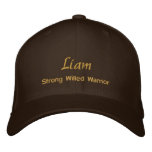 Liam Name Cap / Hat embroidered hats