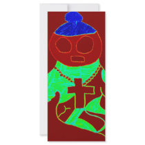 Liam, The Gangsta Alien Ghost Rack Card Template