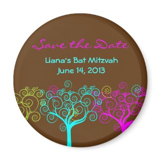 Liana Claire Bat Mitzvah Save the Date magnet