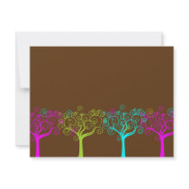 Liana Claire Chocolate Pink Bat Mitzvah RSVP Personalized Invite