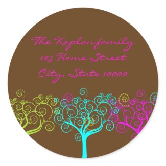 Liana Claire Envelope Seal bat mitzvah sticker sticker