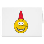 Liar Smiley Face Greeting Card