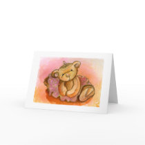 Libby Ballet Bear Card