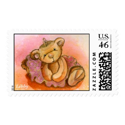 Libby Ballet Bear Stamp