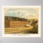 Libby Prison, by E. Sachse & Company 1865 posters
