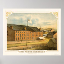 Libby Prison, by E. Sachse & Company 1865 Print