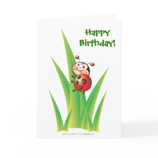 Libby the Ladybug Birthday Card card