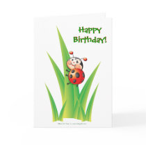 Libby the Ladybug Birthday Card