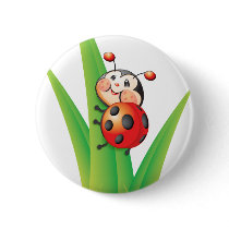 Libby the Ladybug Button by ladybugland Libby the Ladybug Button