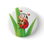 Libby the Ladybug Button