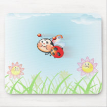 Libby the Ladybug Flying Mousepad mousepads