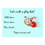 Libby the Ladybug Play Date Card Business Card