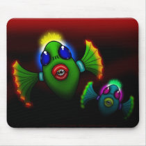 Liberace Gangsta' Rapper Sea Creature mousepads