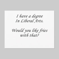 Liberal Arts postcards