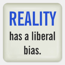 Liberal bias sticker - raised