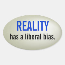 Liberal bias sticker - raised
