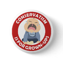 liberal democrat crying baby conservative grownup buttons