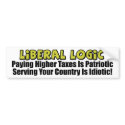 Liberal Logic: Idiotic! bumper stickers by xuberalles Liberal Logic: Idiotic! bumper stickers