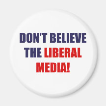 Liberal Media Refrigerator Magnet