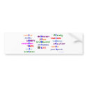 Liberal Moral Values bumper stickers
