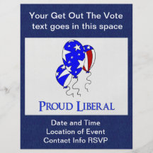 Liberal orgulloso tarjetas publicitarias