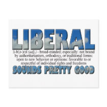 Liberal Postcard by threesalamanders Liberal Postcard