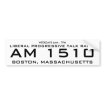 LIBERAL PROGRESSIVE TALK RADIO, bumper stickers by csulaiman LIBERAL PROGRESSIVE TALK RADIO, bumper stickers