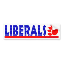Liberal Swipe-bumper bumper stickers by Gaybinator Liberal Swipe-bumper bumper stickers