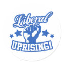 Liberal Uprising! stickers by BoogieMonst Liberal Uprising! stickers