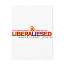 LiberaLIESed Mainstream Media Post Cards