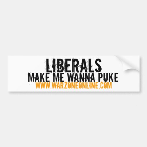 liberals_make_me_wanna_puke_bumper_stick