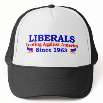Liberals: Rooting Against America Since 1963 Mesh Hat