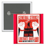 Liberate Oakland Occupy Protest Flyer Pin